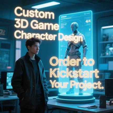Game 3D Character Design, One-on-One Customized Service – Project Starts Immediately Upon Order