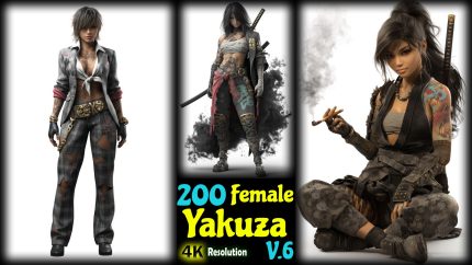 200 Female Yakuza - 4K Resolution - V.6