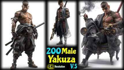 200 Male Yakuza - 4K Resolution - V.5